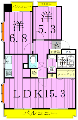 201号室 間取り