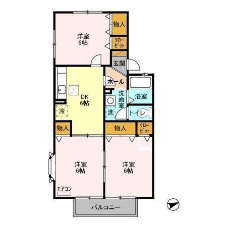 アルシュ11 105号室 間取り