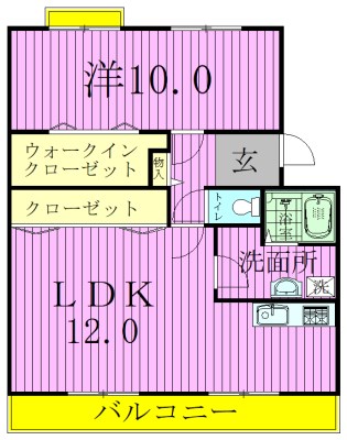 パティエール上本郷 403号室 間取り