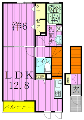 アン・ミケーリア 203号室 間取り