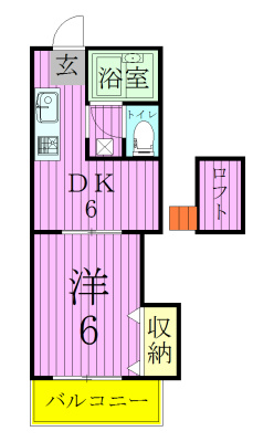 202号室 間取り