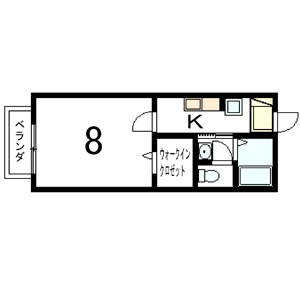 メゾン桂 間取り図