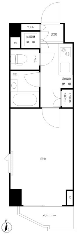 ルーブル西早稲田弐番館 間取り図