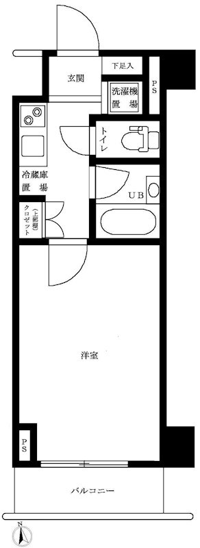 ルーブル西早稲田弐番館 間取り図