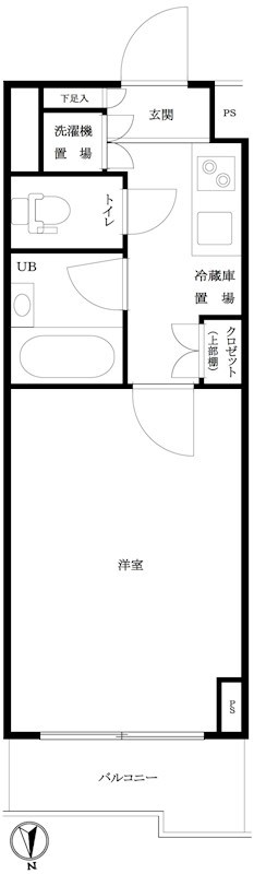 ルーブル西早稲田弐番館 間取り図