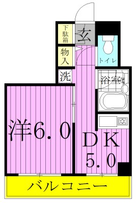604号室 間取り
