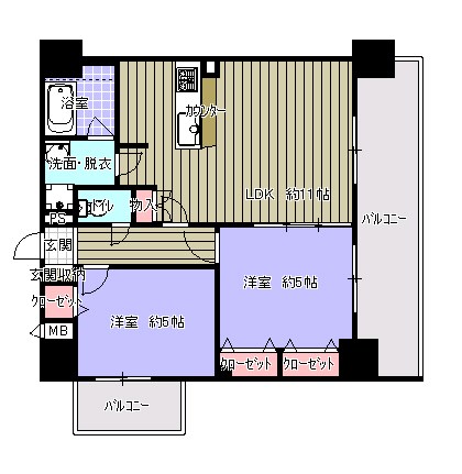 ROYALHOUSE猪ノ坂 間取り