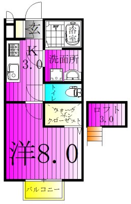 202号室 間取り
