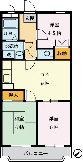 エステート・コト２ 201号室 間取り