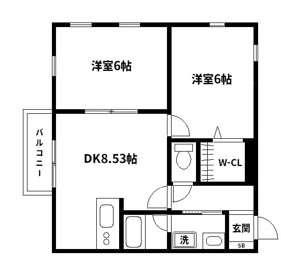 EIKOH CRESCENT 間取り図