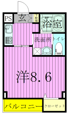201号室 間取り