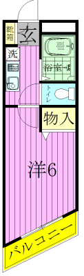 ヴァンテアンⅡ 202号室 間取り