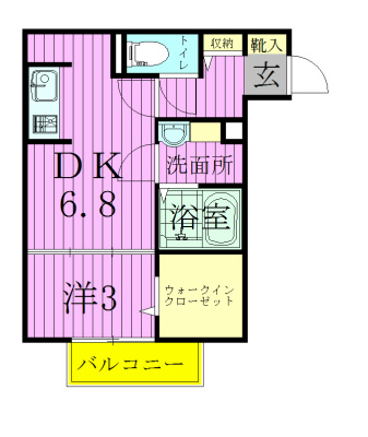 シャンテ 202号室 間取り