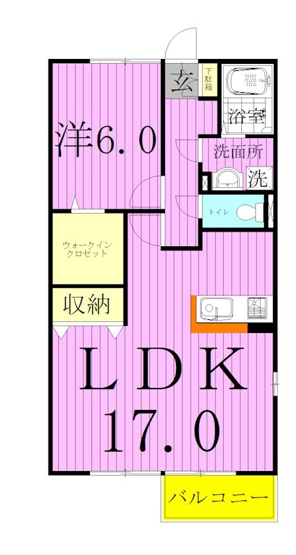 201号室 間取り