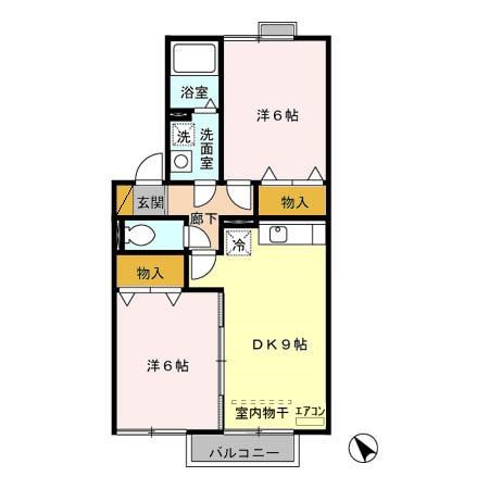 ピアＣ棟 203号室 間取り