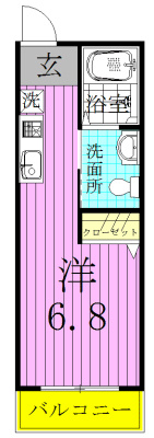 201号室 間取り
