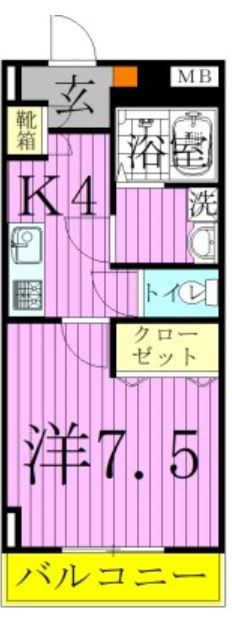 ポワール・K 306号室 間取り