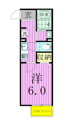 201号室 間取り
