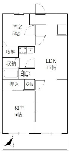301号室 間取り