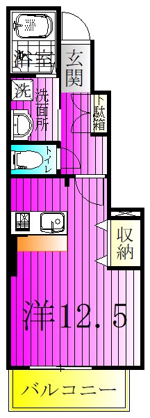 エリンコート矢切 103号室 間取り