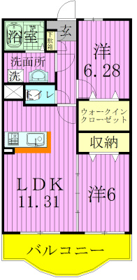 304号室 間取り