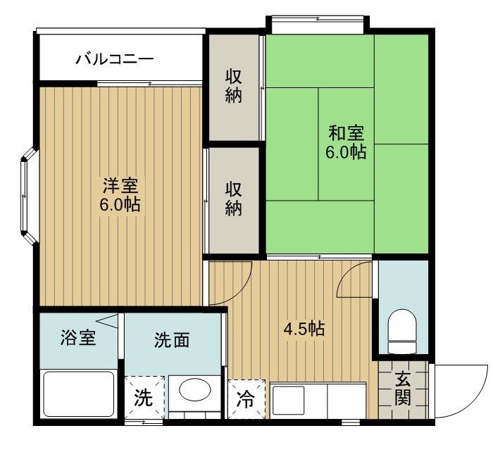 上所グリーンタウンF棟 間取り