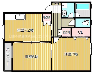 ピュア女池A棟 間取り