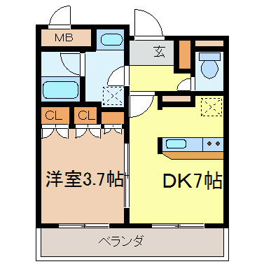 カネヒビル 間取り図