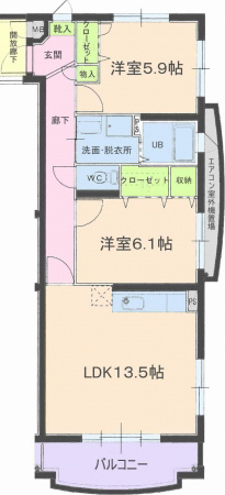 ベルフラワー壱番館 間取り図