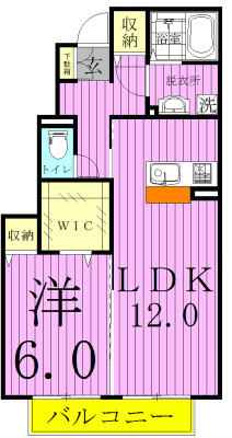 Noel  102号室 間取り