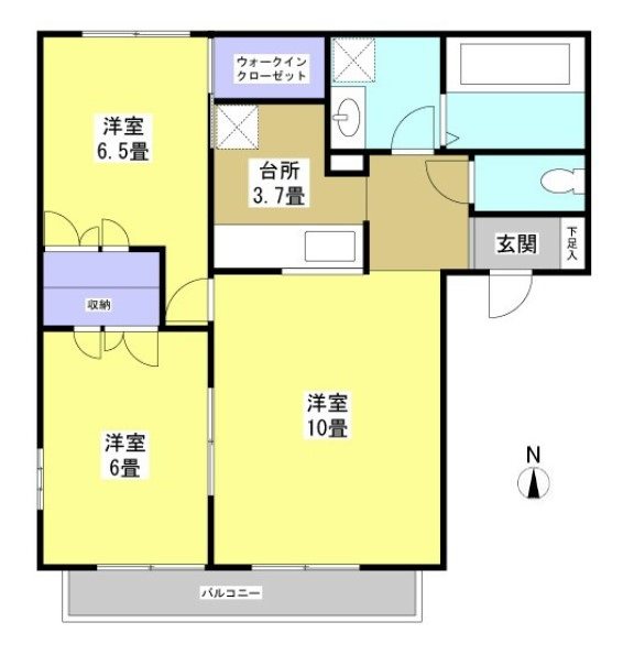 ラ・フォーゲル 間取り図