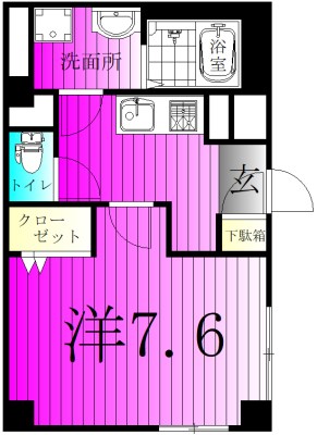 リブリ・クレヨン 101号室 間取り