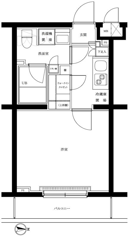間取り ルーブル東蒲田八番館 間取り図