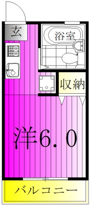 ＤＲホームズ松戸 203号室 間取り