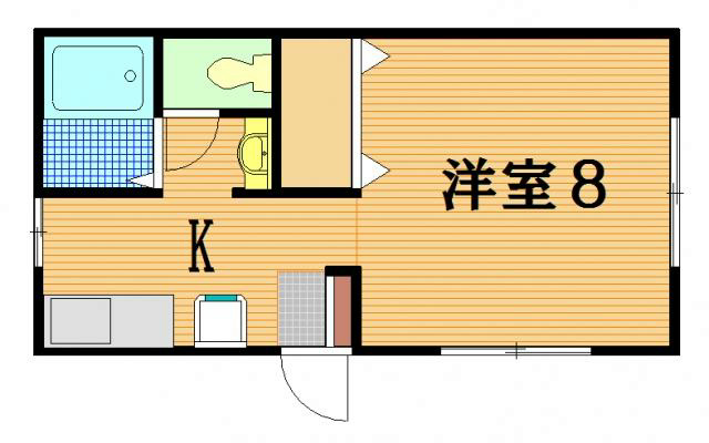 エクレールS 201号室 間取り