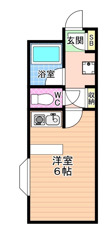 シティルーム中井Ⅱ 102号室 間取り