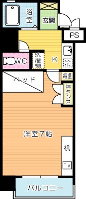 サングレート浅香新館 間取り図