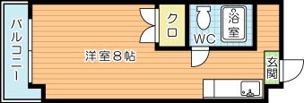 コーエイハイツ 303号室 間取り