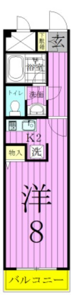 フローリアＴ 206号室 間取り