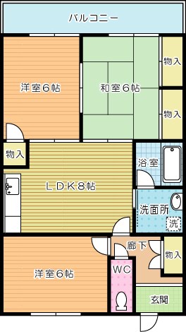 グッタープラッツ緑ヶ丘１番館 102号室 間取り