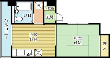 ギャラン小倉駅前ビル 401号室 間取り