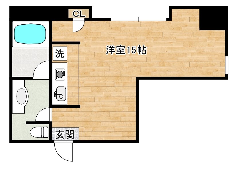 ベルガ片野 603号室 間取り