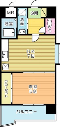 アンテスⅡ 706号室 間取り