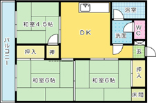 ディアライフ赤坂 203号室 間取り