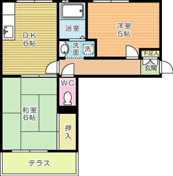 第３新屋敷ハイツ 103号室 間取り