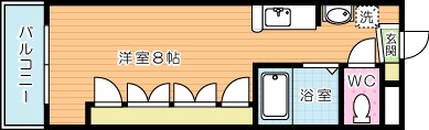 サンシティ大畠 410号室 間取り