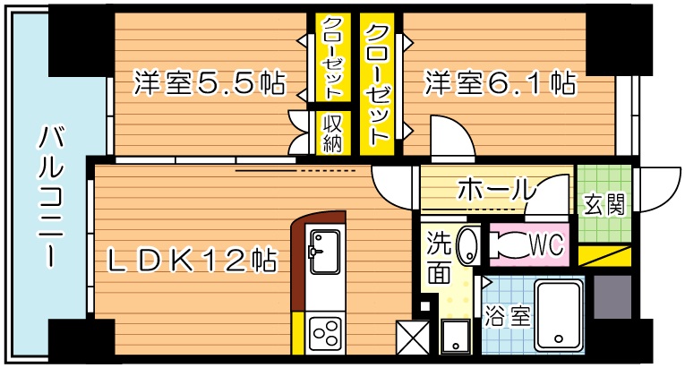 リブラ　ブライト 1002号室 間取り