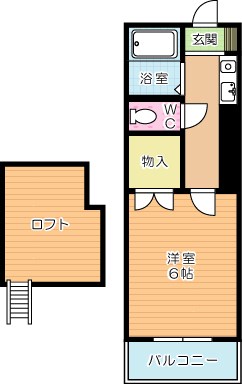 ＡＣ城野 204号室 間取り