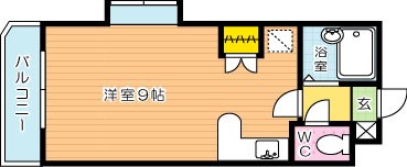 ジュネス天籟 301号室 間取り