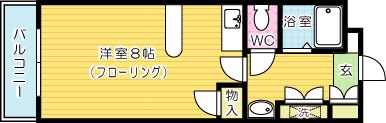 エレガントプラザ 405号室 間取り